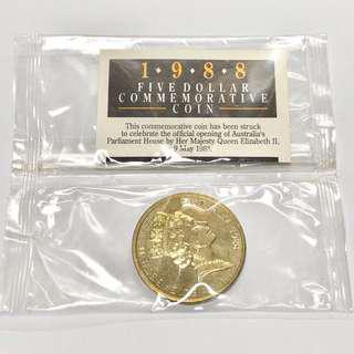 1998年 澳洲 $5 五元 紀念幣 全新未開封