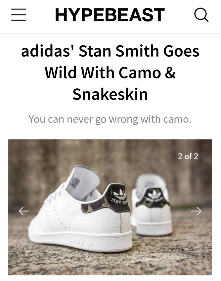 Adidas Stan Smith Camo \u0026 Snake Skin 