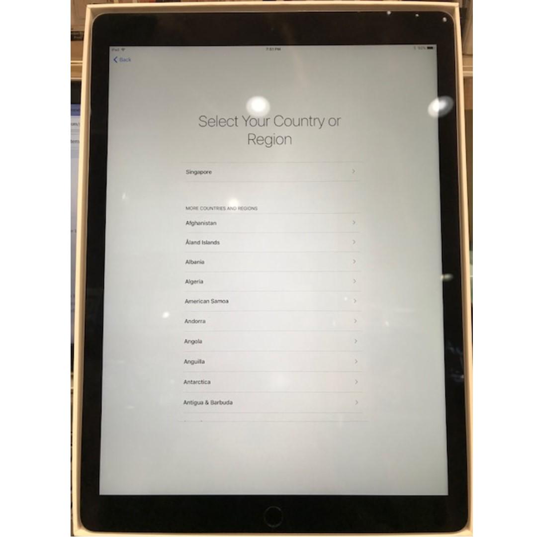 Ipad Pro 32gb Wifi 12 9 Ml0f2zp Space Grey Mobile Phones Tablets Tablets On Carousell