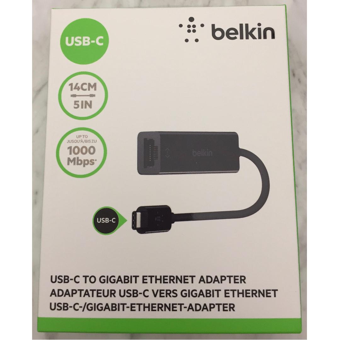 Belkin USB-C to Gigabit Ethernet Adapter