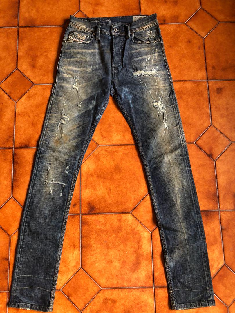 diesel slim carrot jeans