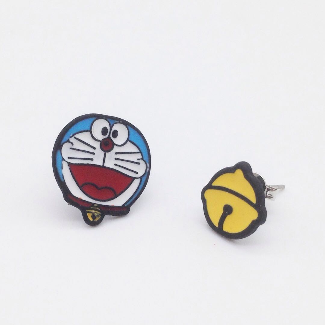 Doraemon Earrings Women s Fashion Jewelry Organisers Earrings on Carousell