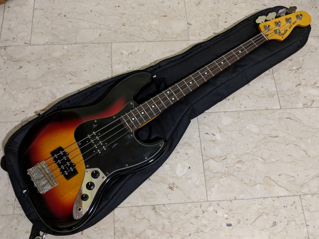 Fender jazz deals bass humbucker pickups