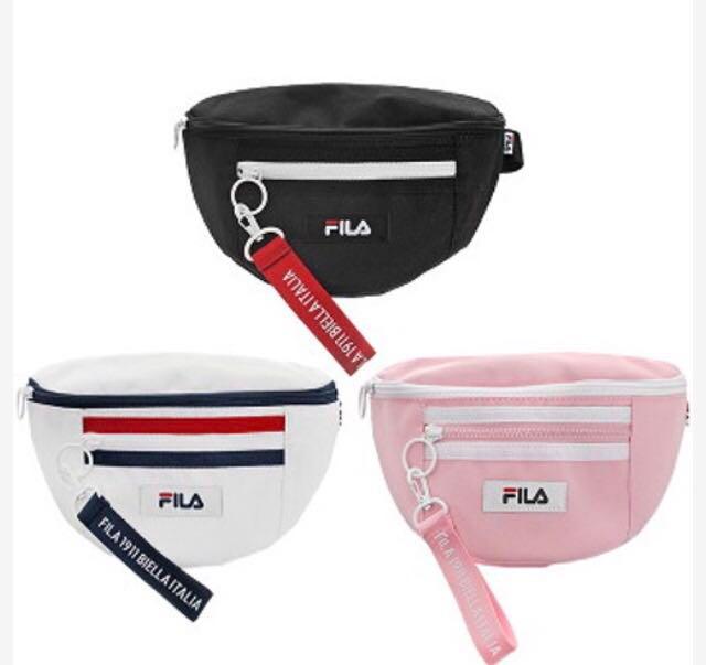 gold fila fanny pack