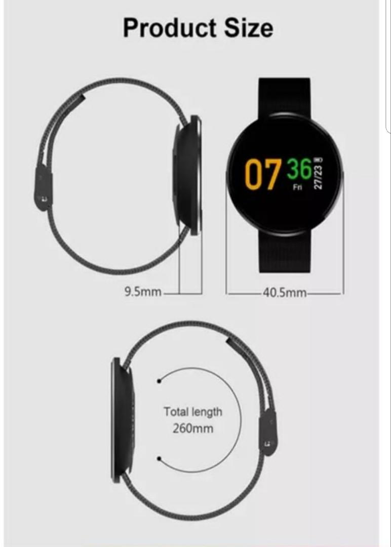 Awefit CF006H Heart Rate Fitness Tracker Smart Bracelet Mobile Phones Gadgets Wearables Smart Watches on Carousell