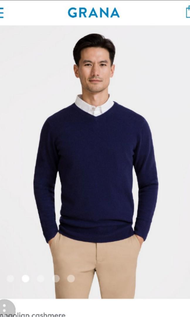 Grana Pure Cashmere Pullover Size M Men s Fashion Coats Jackets and Outerwear on Carousell