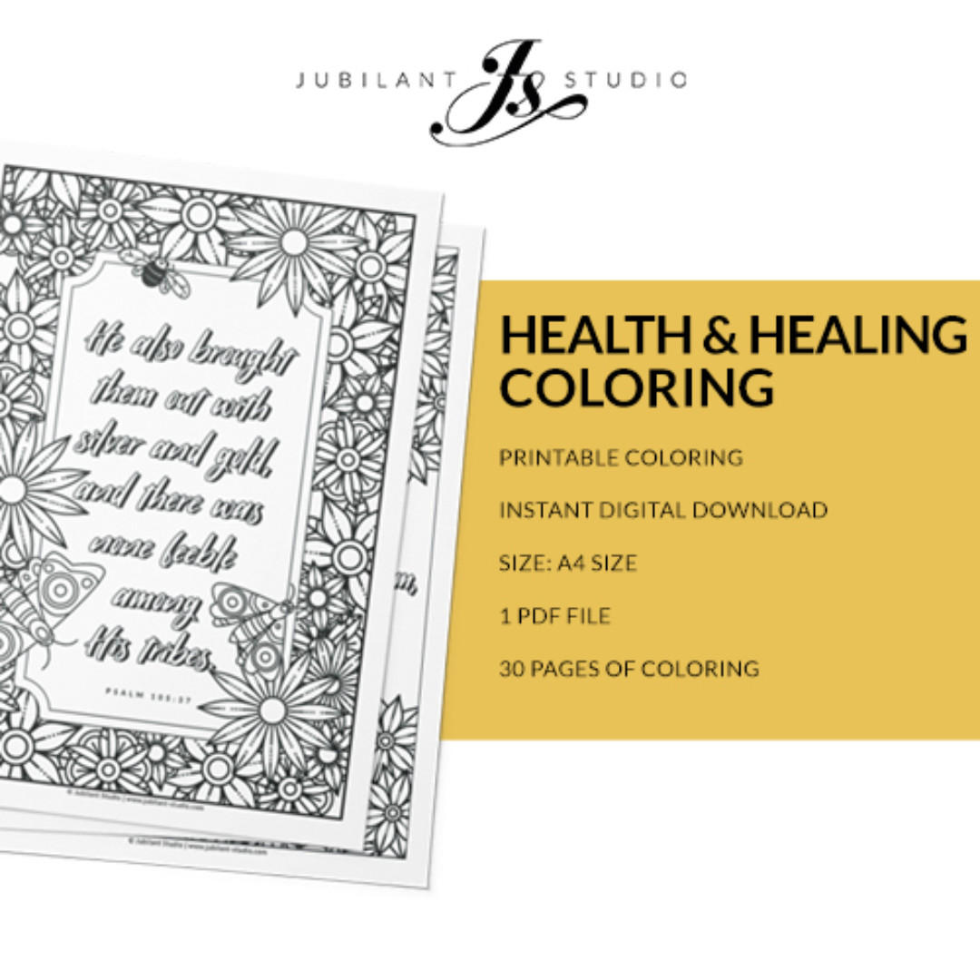 Health & Healing Coloring Pages, Hobbies & Toys, Stationery & Craft ...