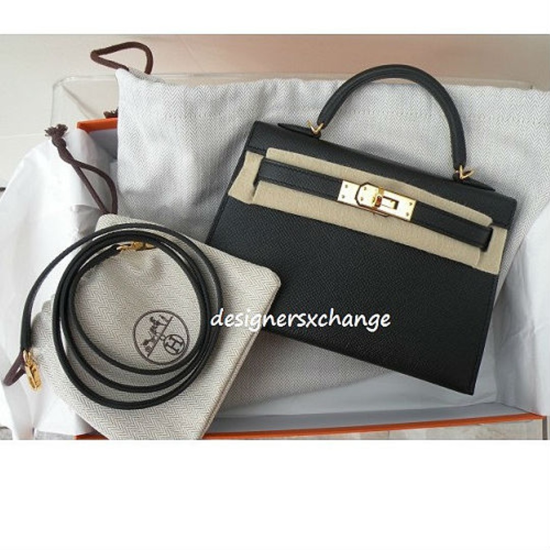 Hermes Kelly 20 Mini II Sellier Celeste Epsom Leather Gold Hardware – Haute  Living Luxury Marketplace