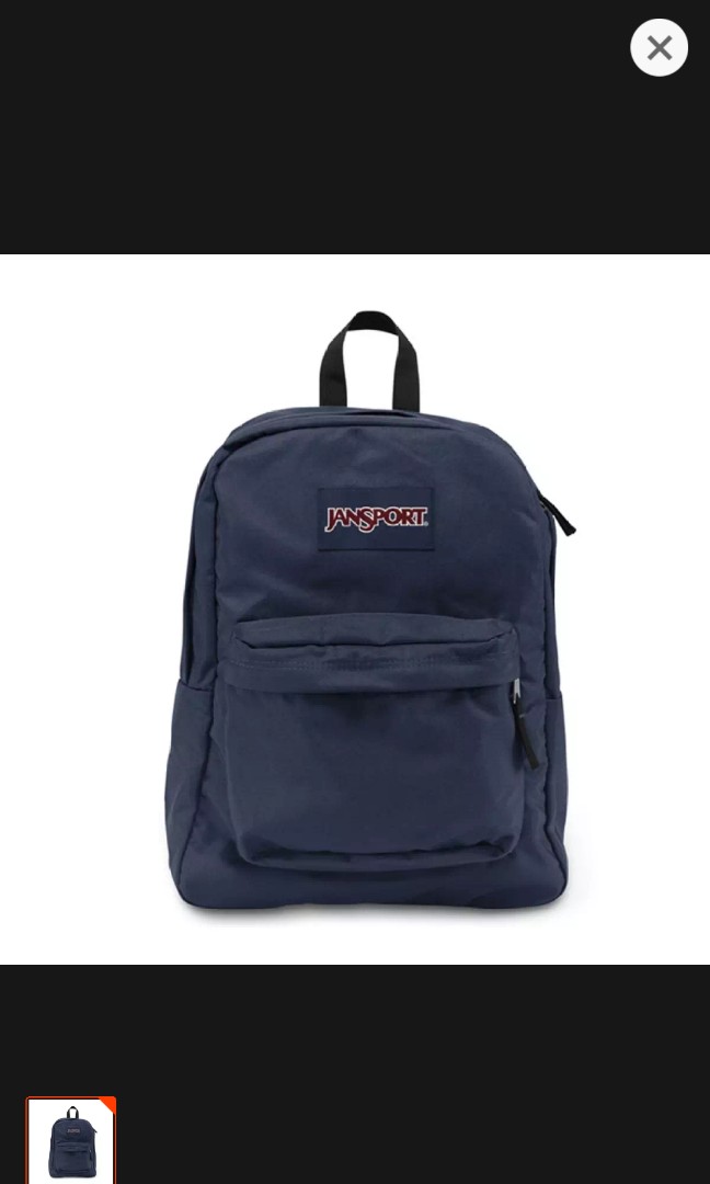 dark blue jansport backpack