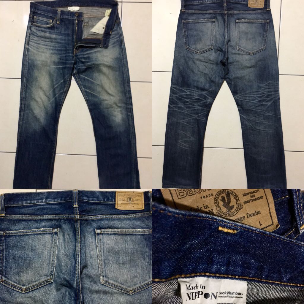Jeans Denim Back Number Made In Japan Men S Fashion Clothes On