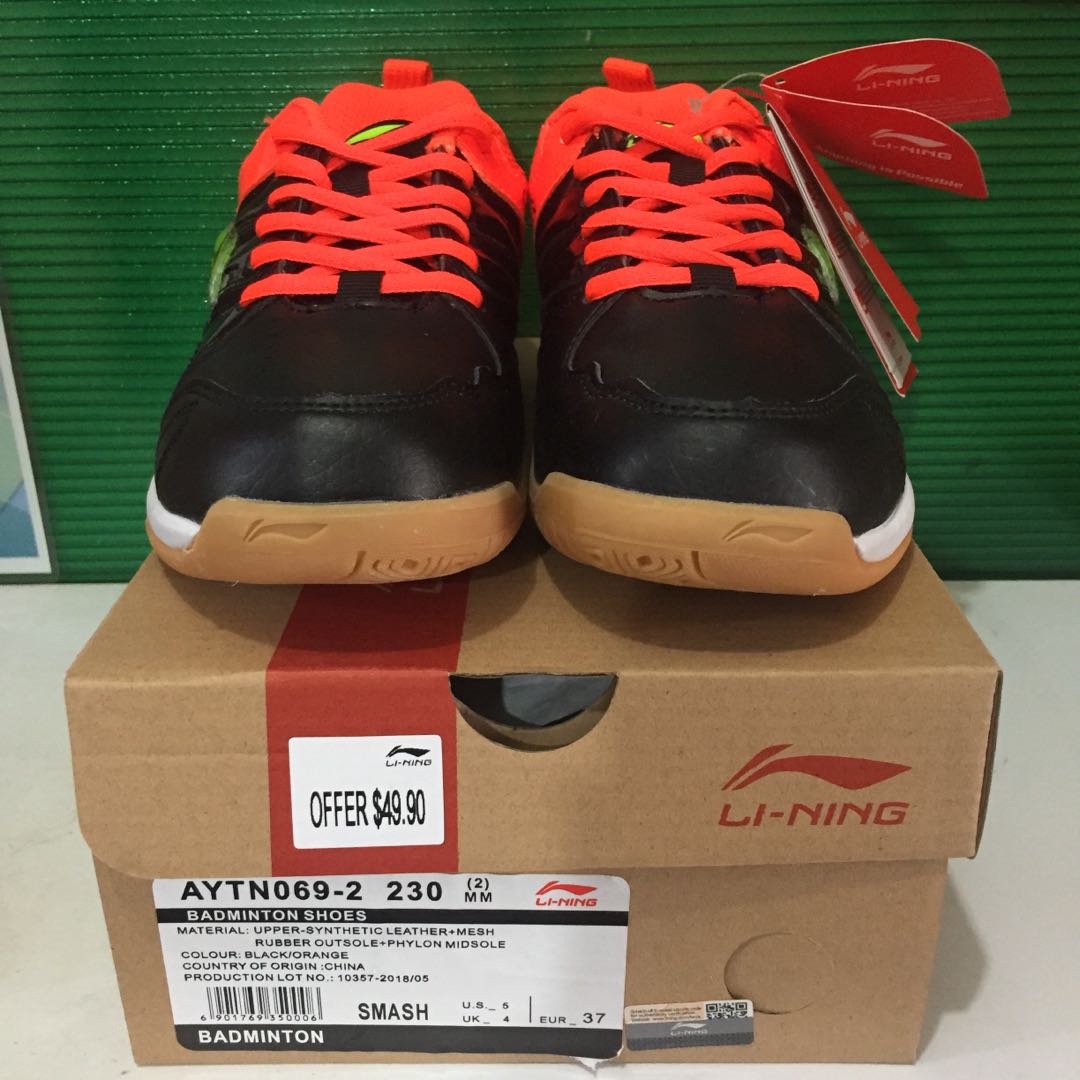 Li Ning Size 37.38 Badminton Shoe 