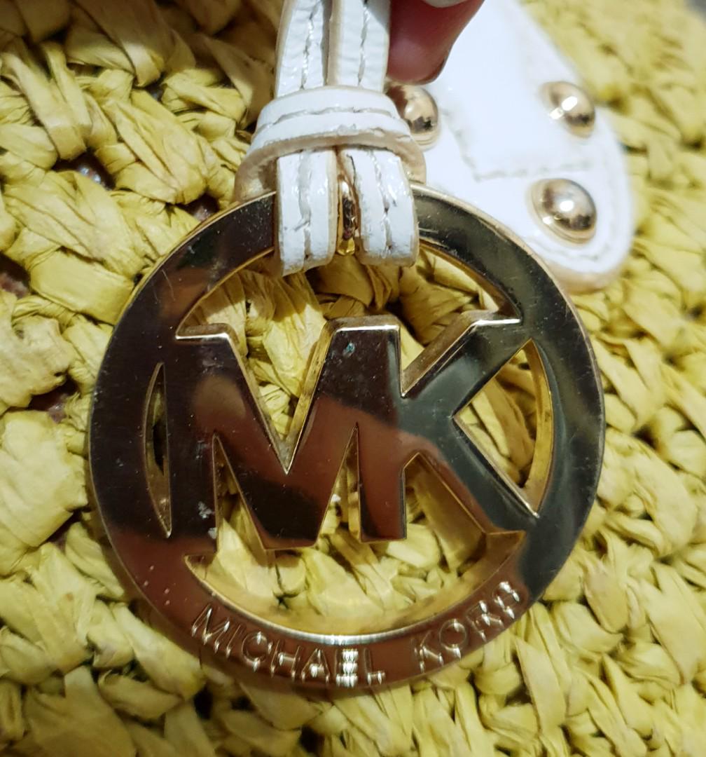 Michael kors best sale santorini straw bag