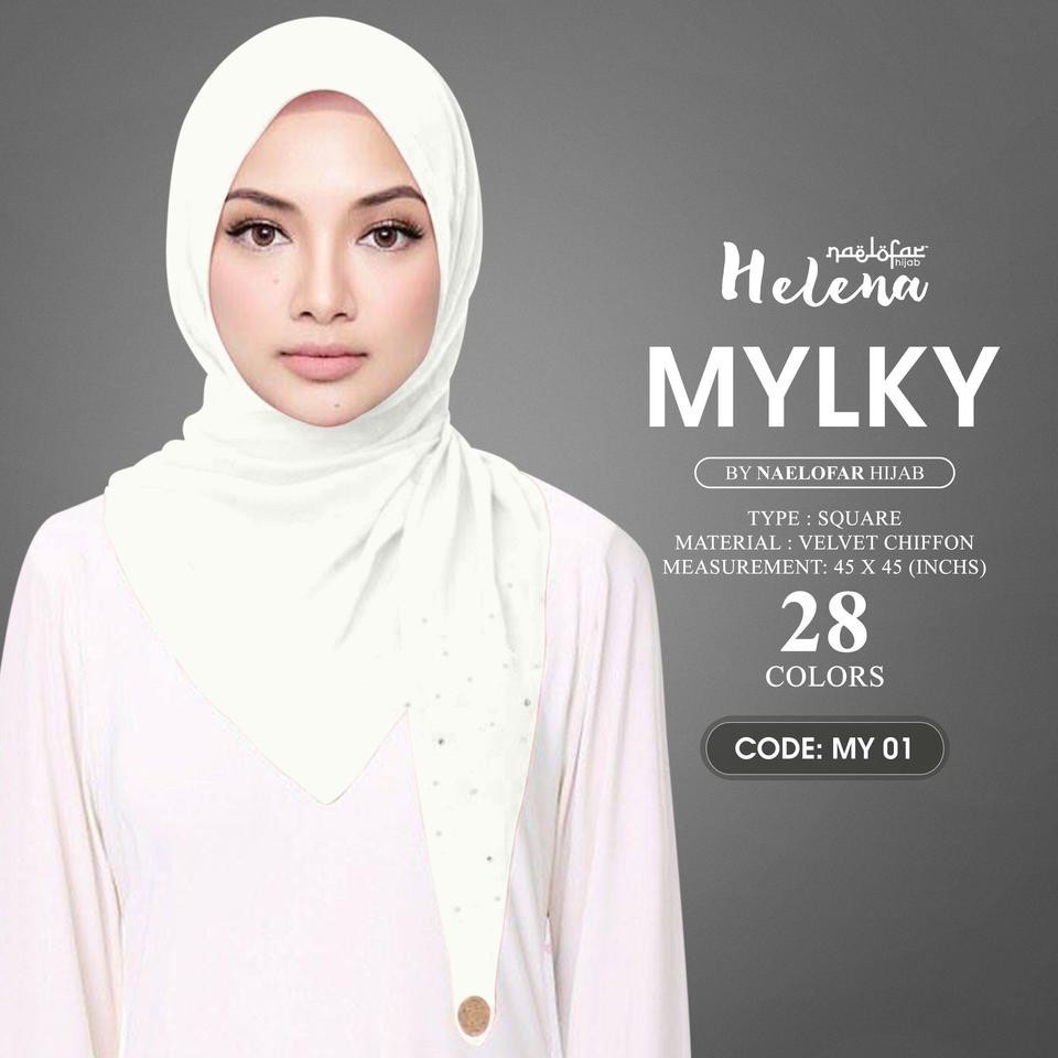 MILKY HELENA NAELOFAR HIJAB Womens Fashion Muslimah Fashion On