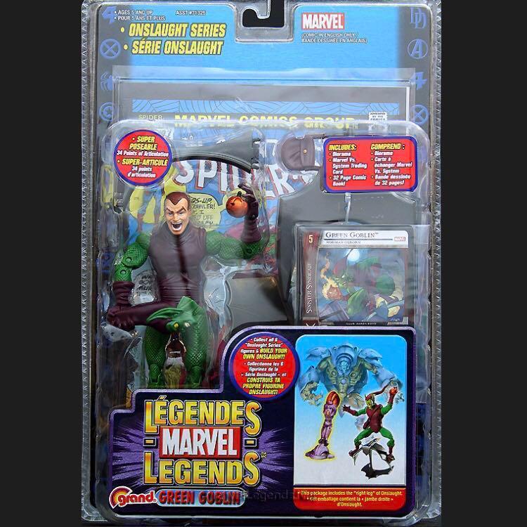 Green Goblin Unmasked VARIANT Marvel legends Onslaught Series Toybiz figure