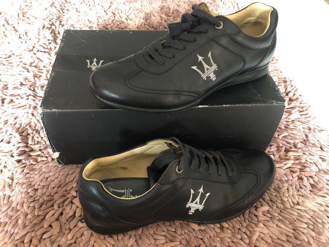 Maserati Bs Running Shoes Ver 1 White | Black shoes men, Running shoes,  Mens shoes black