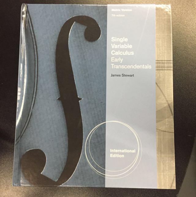 Single Variable Calculus Early Transcendentals Metric Version 7th Edition Int Edition By James Stewart Books
