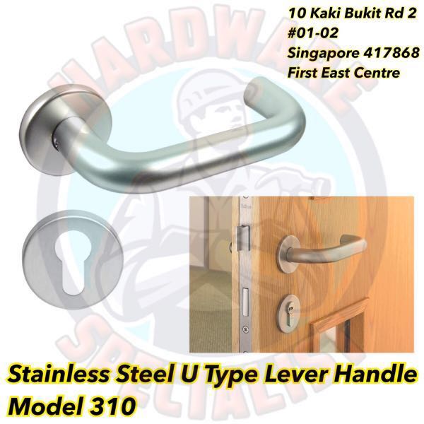 Stainless Steel U Type Lever Door Handle 310 Furniture