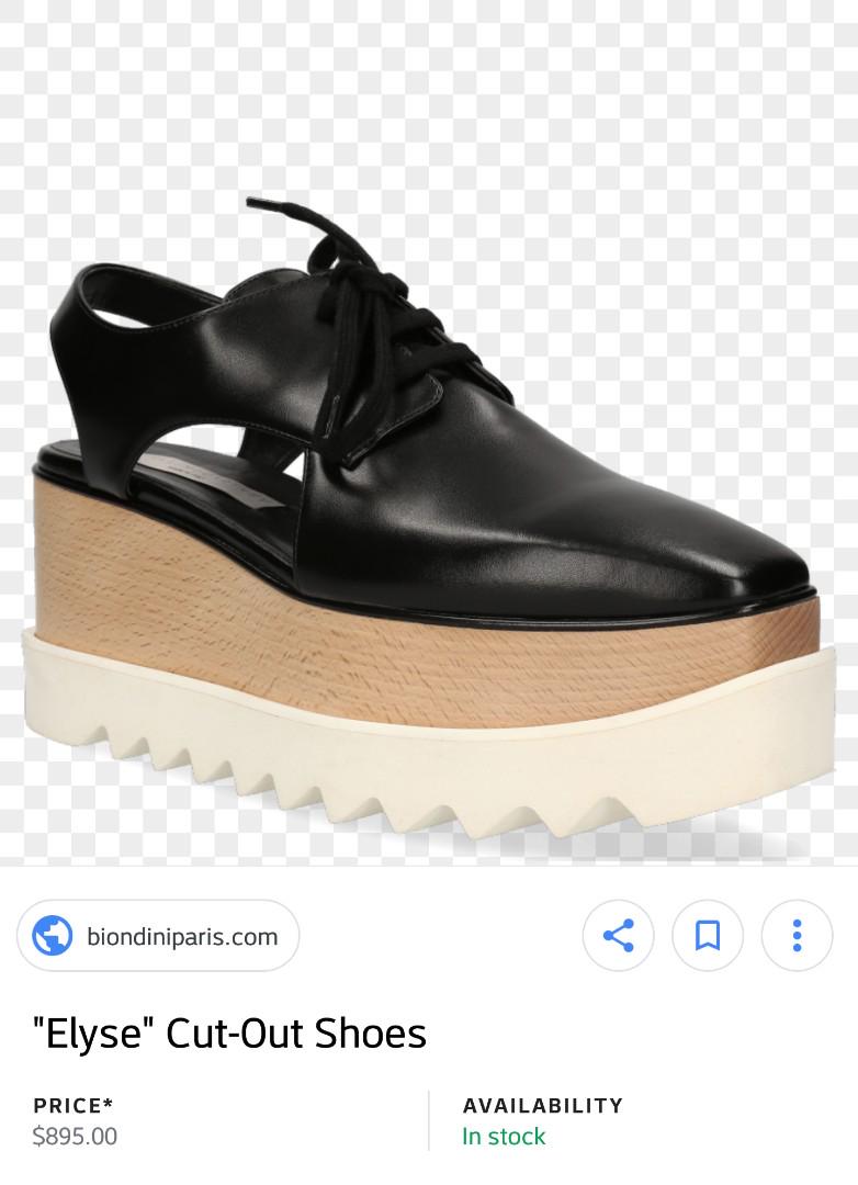 Stella mccartney cut out elyse platform derby shoes Luxury