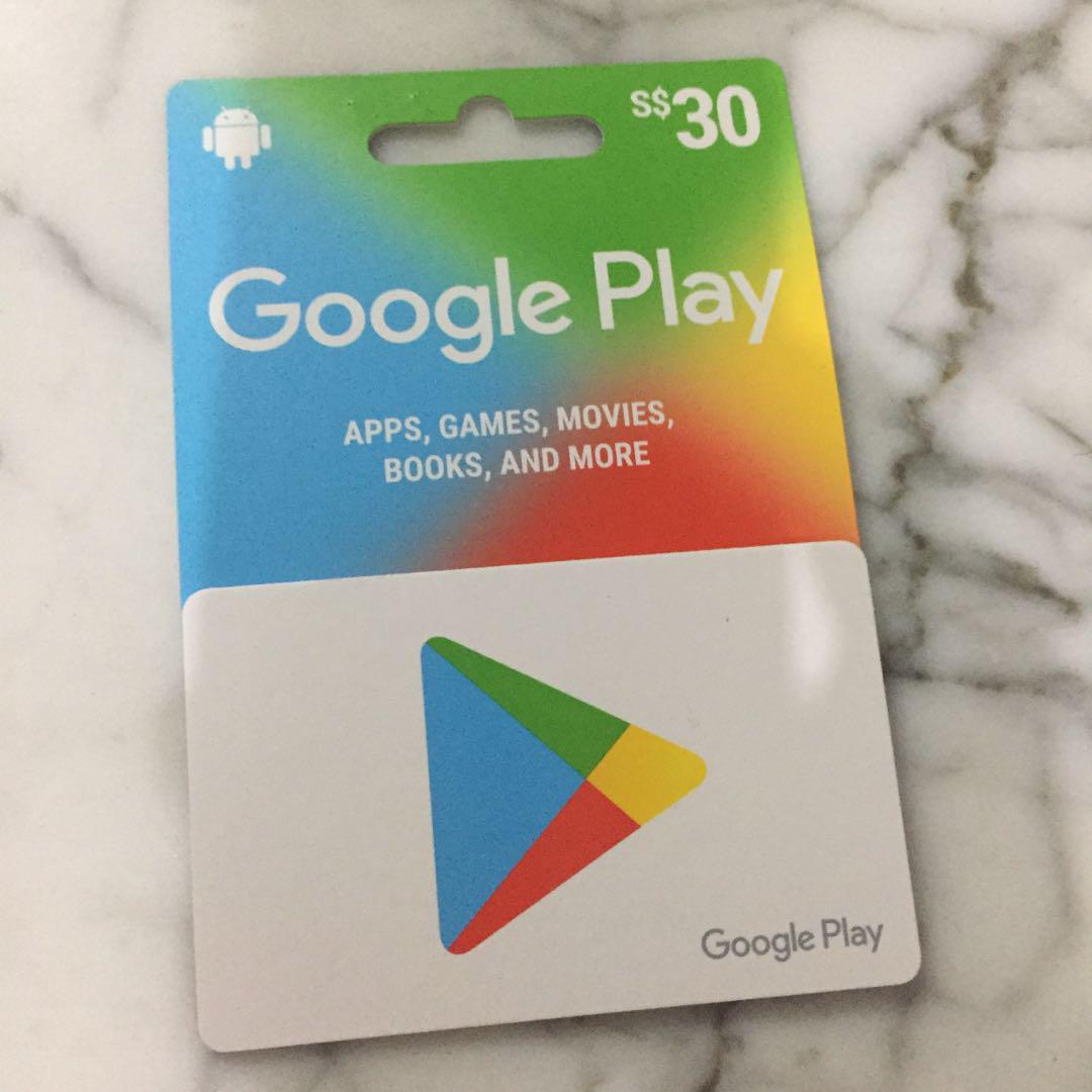 TRADE Google Play $30 Gift Card, Tickets & Vouchers, Vouchers ...