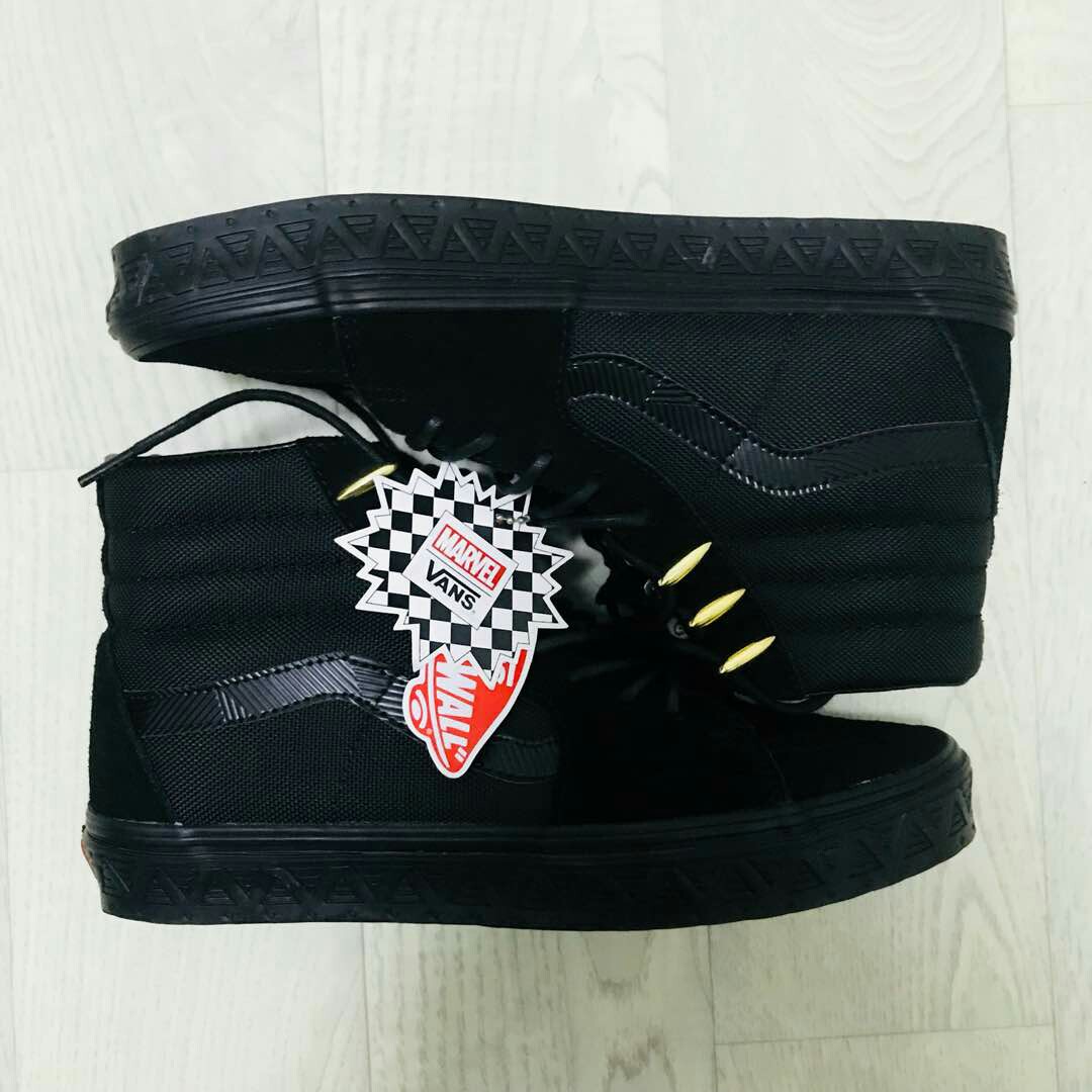 Mens black panther vans clearance