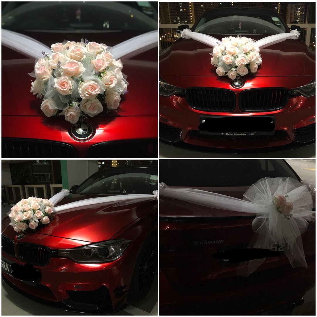 Wedding Car Decor Design Craft Others On Carousell