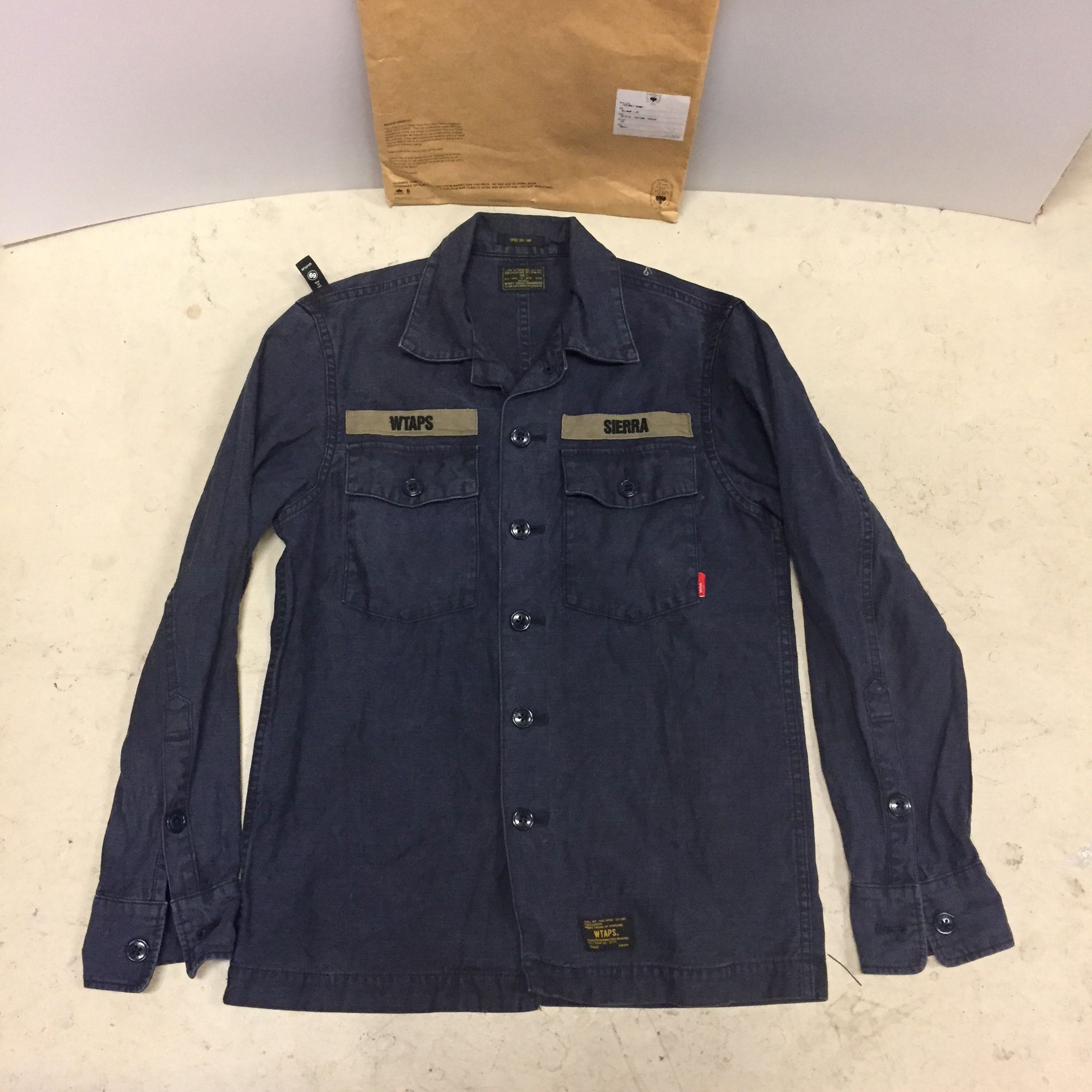 WTAPS Buds L/S Shirt Navy Small