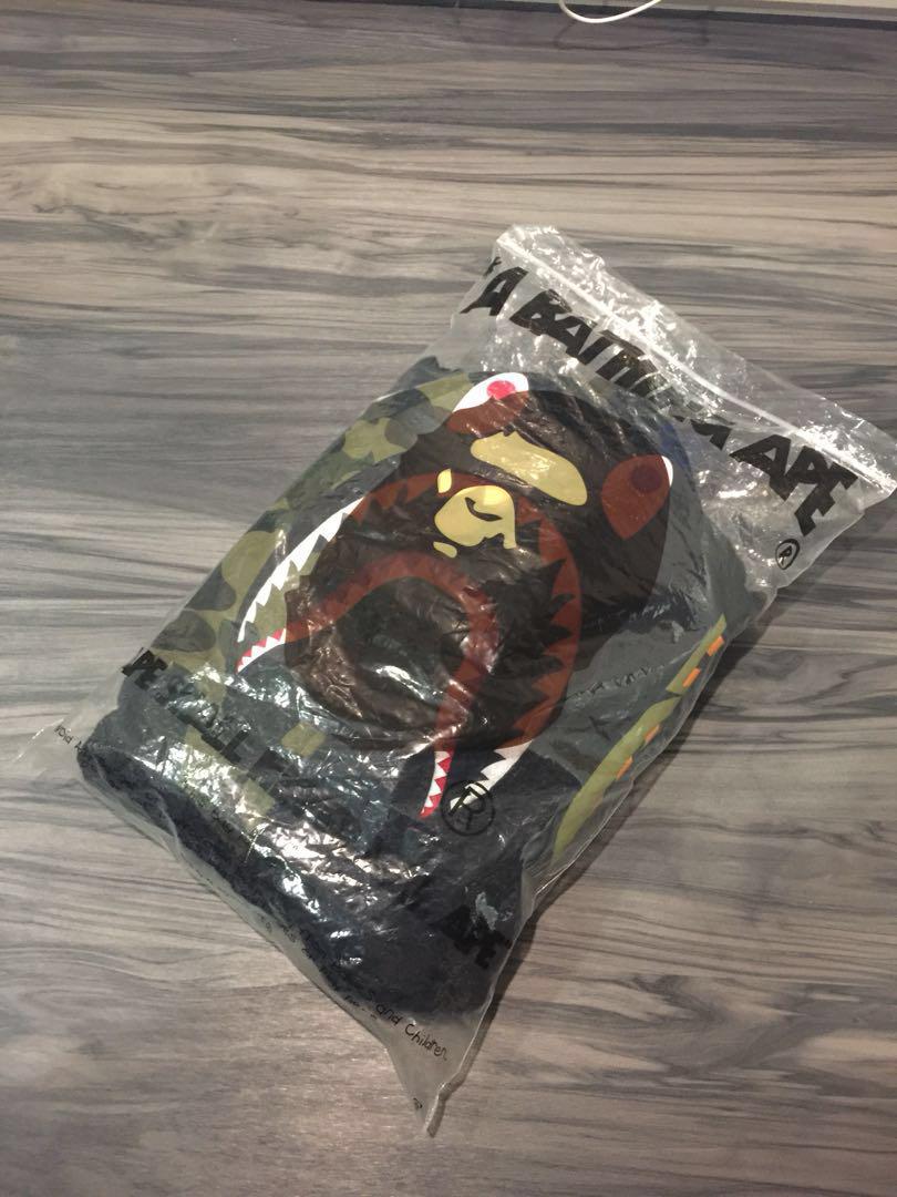 Bape shark full zip hoodie camo sleeve black new arrivals