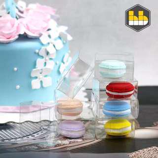 Single Capsule Clear Macaron Box
