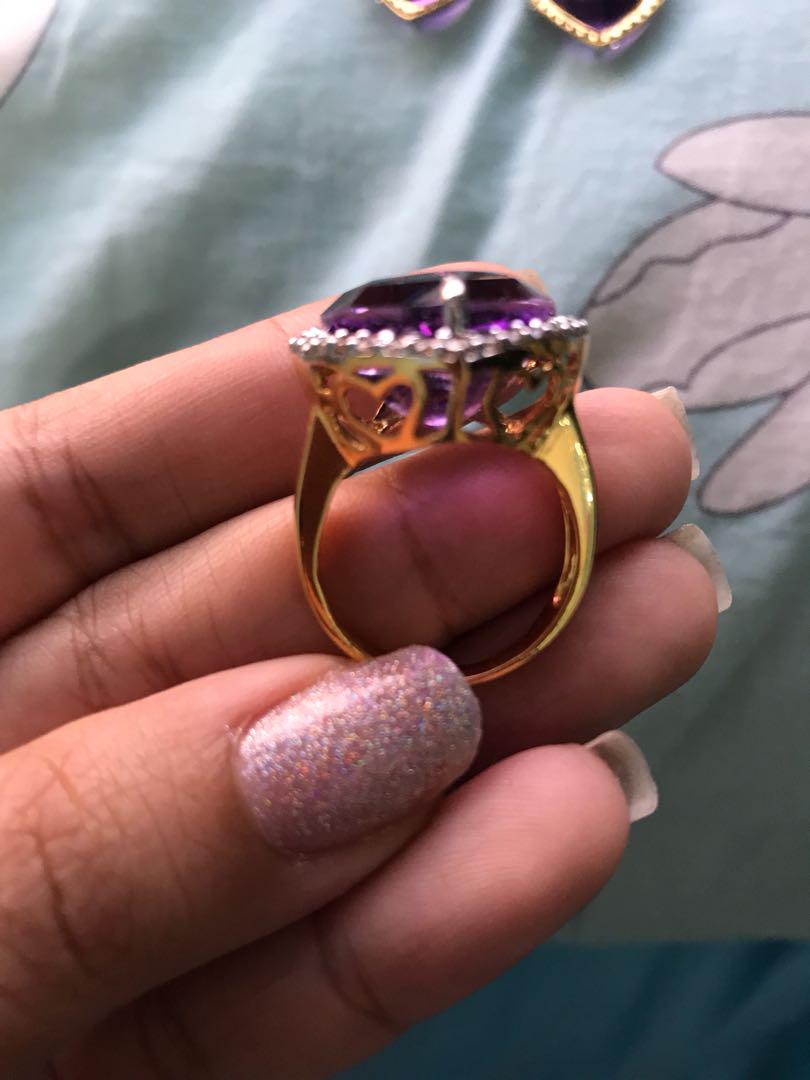 15 carat outlet amethyst ring