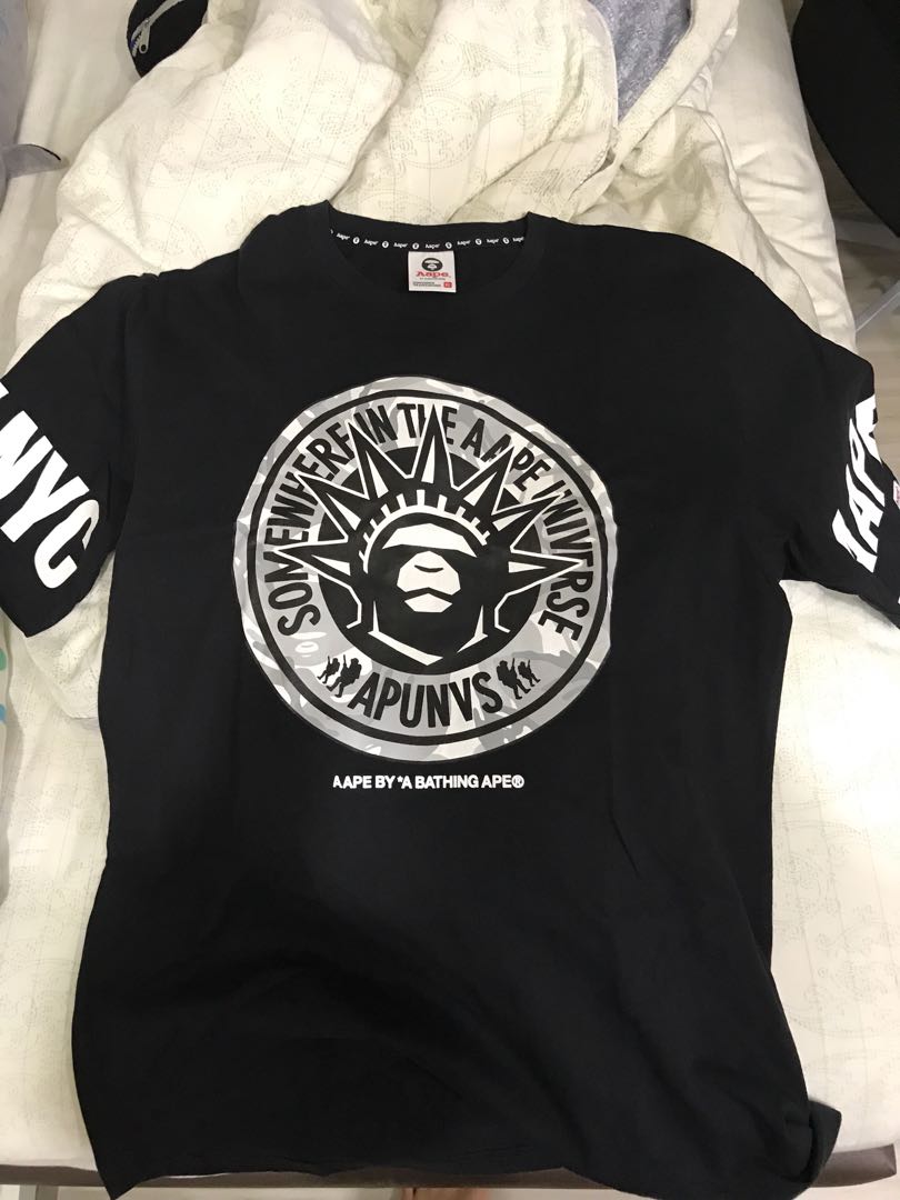 Aape By A Bathing Ape Tee Men S Fashion Clothes Tops On Carousell