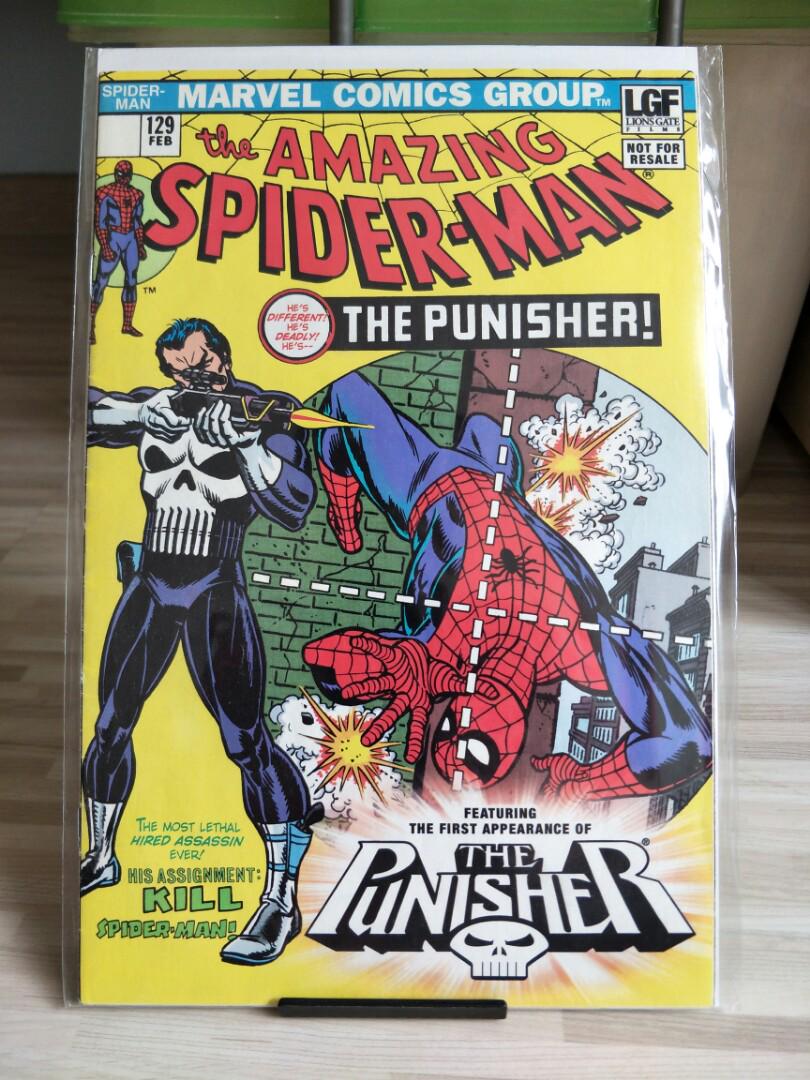 Facsimile reprint covers only to Amazing Spider-Man #129 1st PUNISHER!!!!!