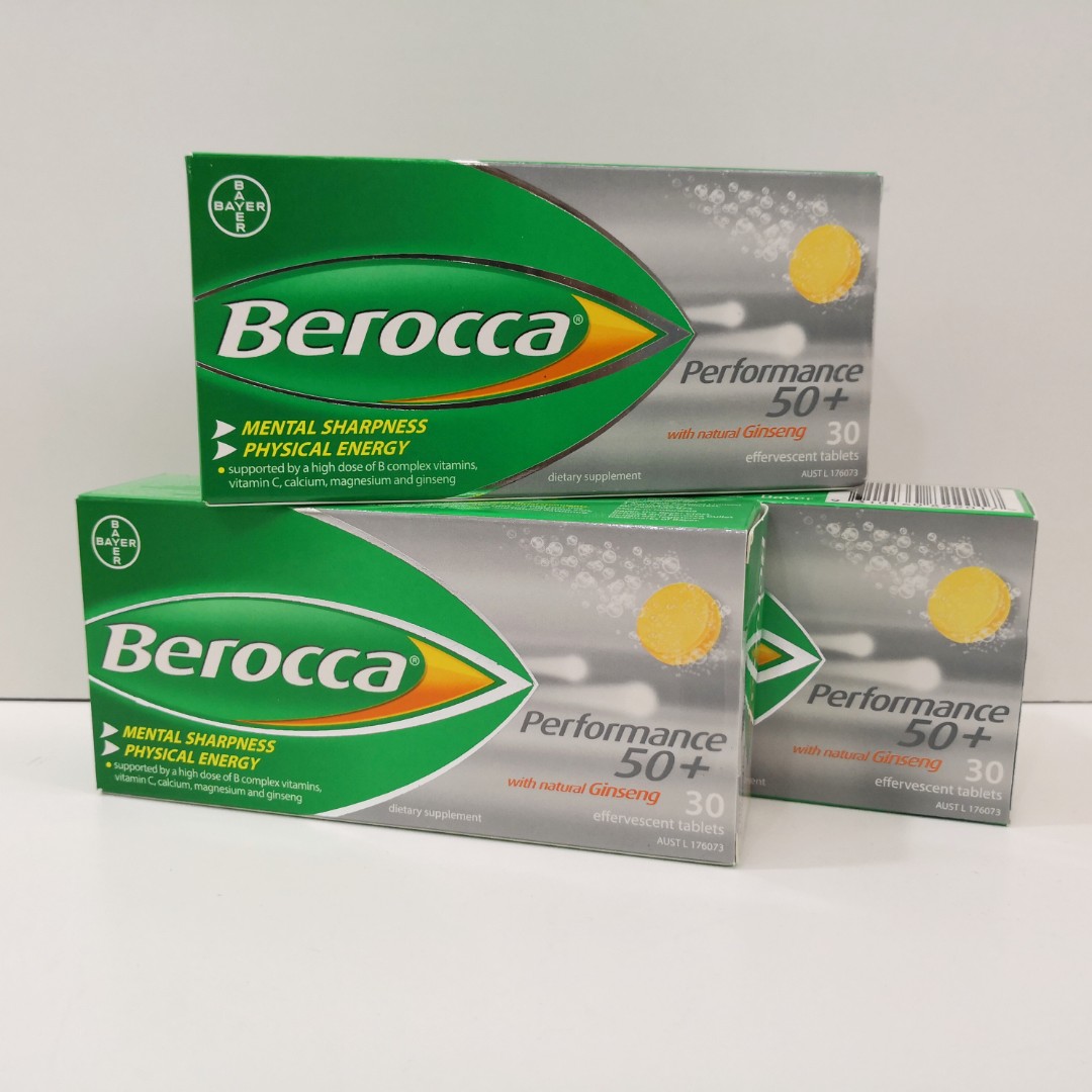 Berocca Performance 50+ Effervescent 30 Tablets