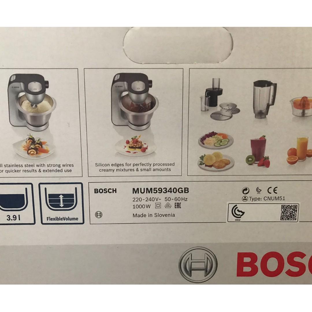 Price reduced! BOSCH MUM59340GB Stand Mixer, TV & Home Appliances