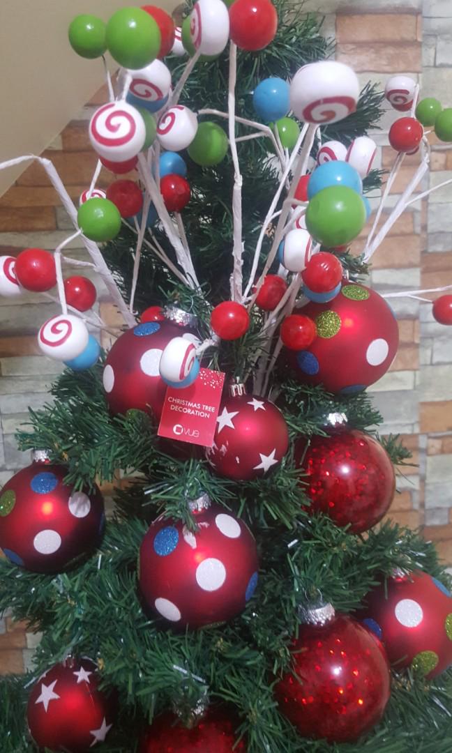 Candy Cane Themed Christmas Tree Decors On Carousell