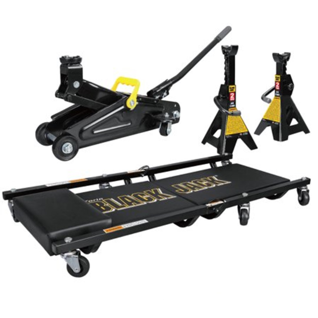 Car Jack, Jack Stands and Creeper set from Black Jack, Car Accessories