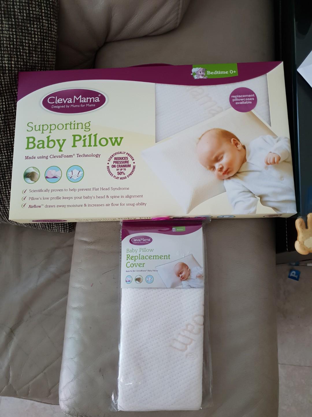 Clevamama Supporting Baby Pillow And Pillow Case Babies Kids