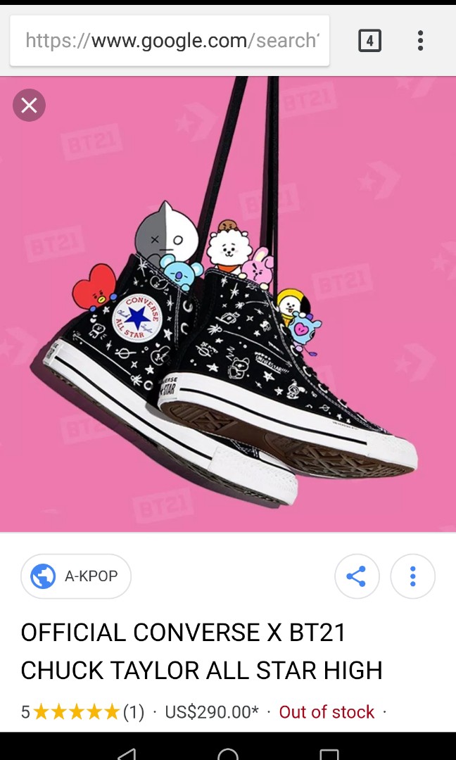 Bt21 sales tenis converse
