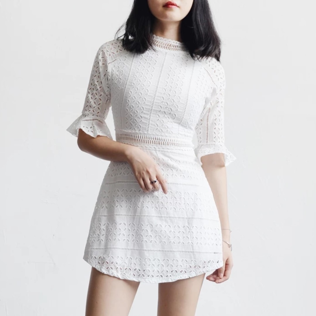 Eyelet dress main image 1