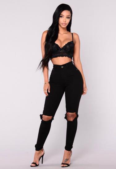 Fashion nova ripped leggings best sale