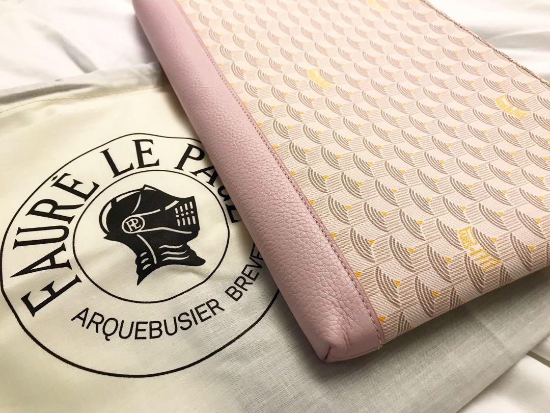 Faure Le Page pink summer limited edition envelope clutch