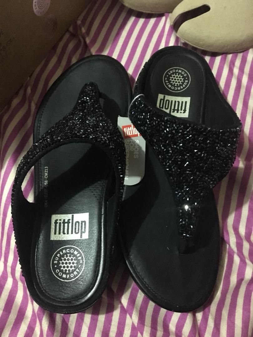 Fitflop Banda Roxy All Black Fitflops Original Authentic