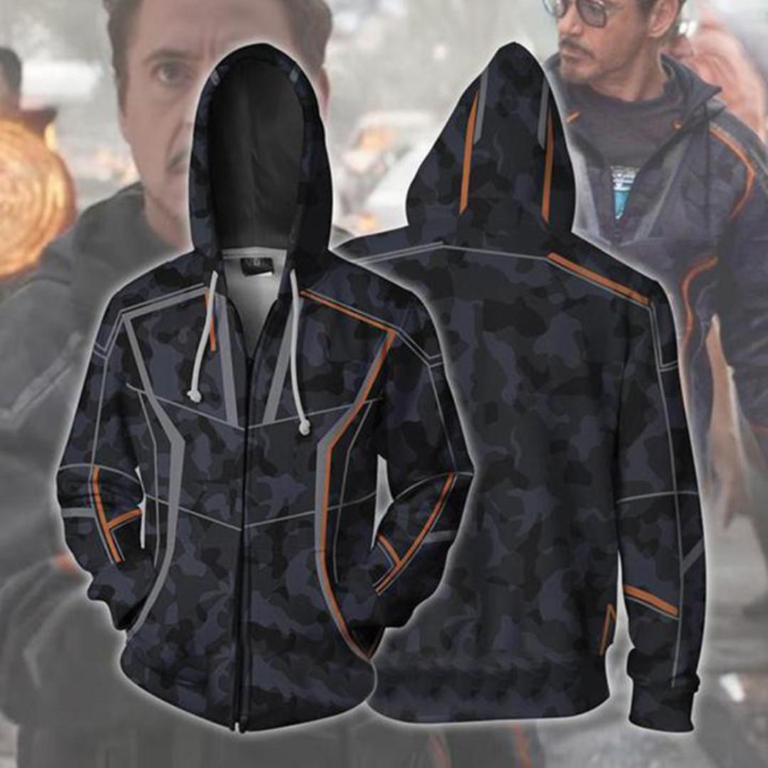 Free Delivery Marvel Avengers 4 Iron Man Tony Stark Hoodie Men S Fashion Clothes Tops On Carousell