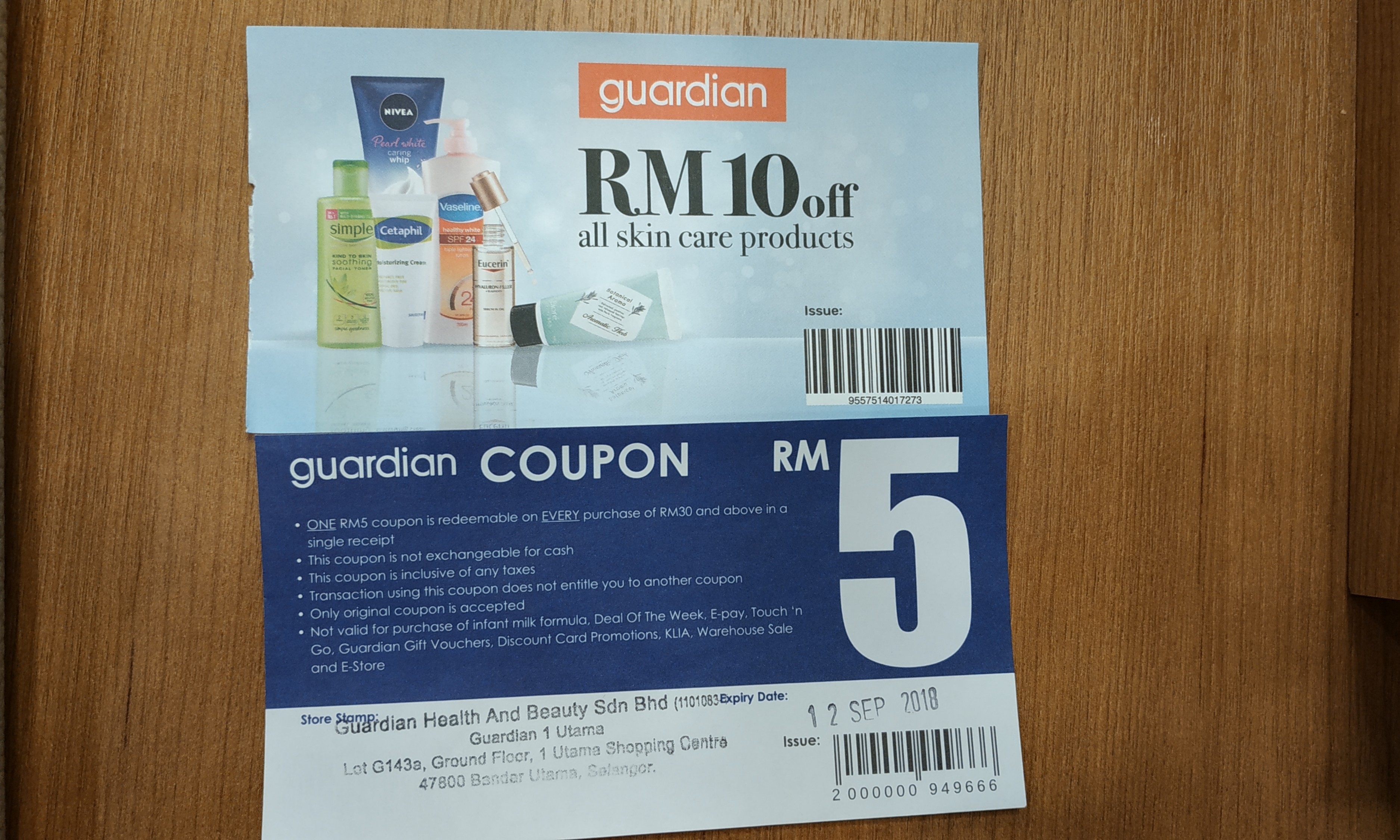 Guardian RM10 RM5 Coupons Tickets Vouchers Local Attractions And guardian-rm10-rm5-coupons-tickets-vouchers-local-attractions-and