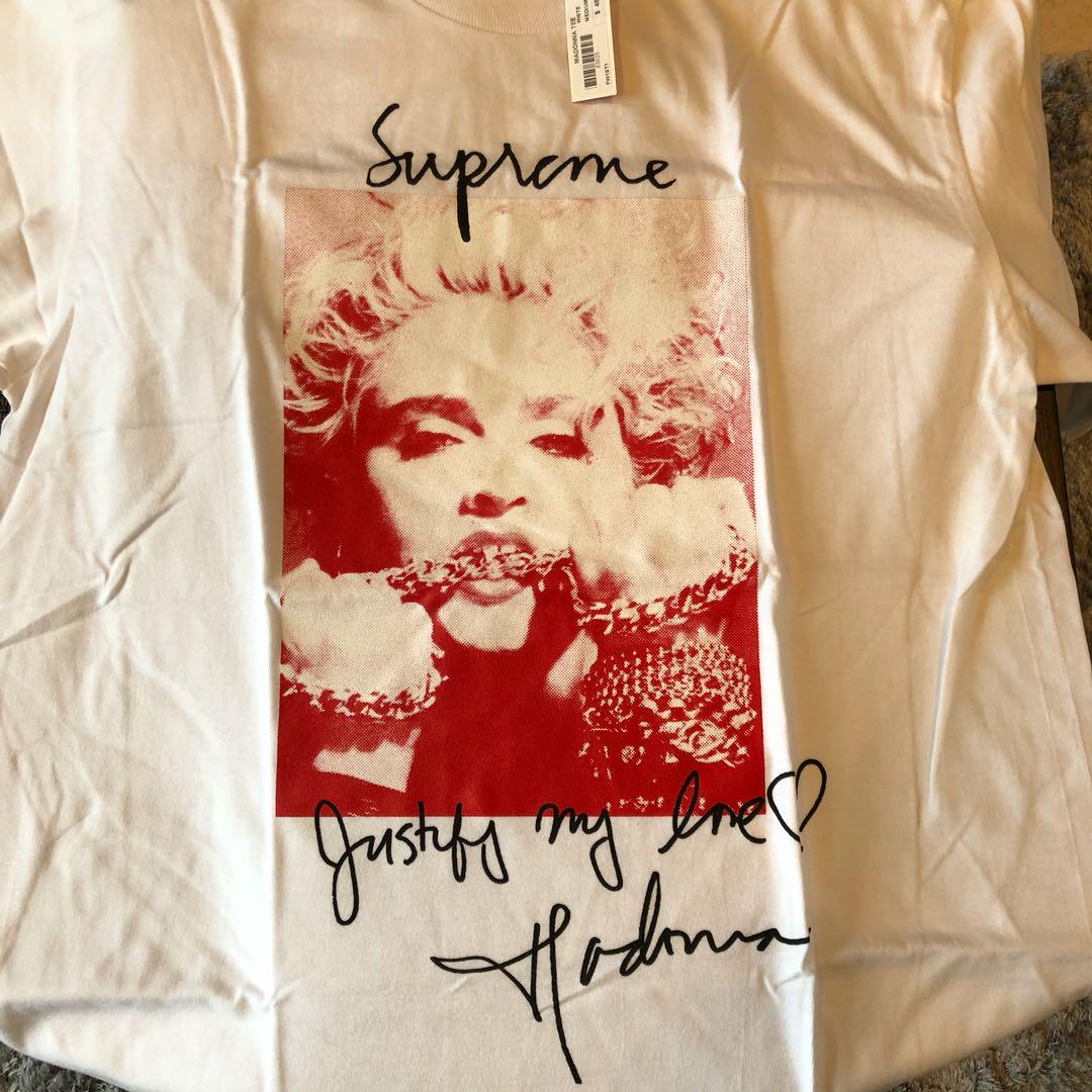 supreme madonna tee white