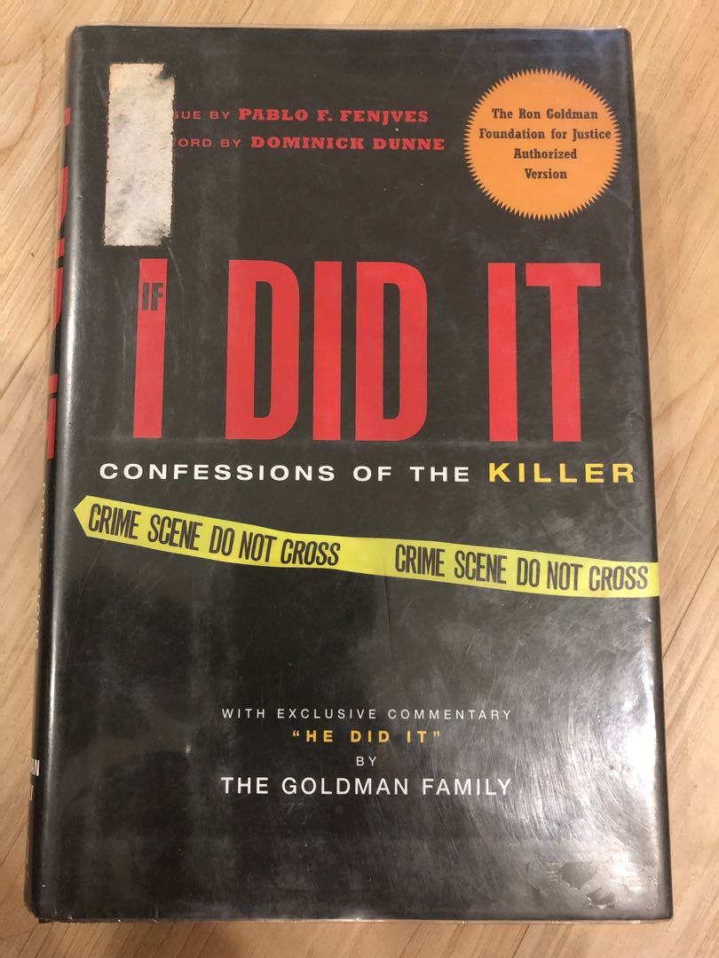 If I Did It By Oj Simpson Free Delivery Hobbies Toys Books Magazines Fiction Non Fiction On Carousell If I Did It By Oj Simpson Free Delivery Hobbies Toys Books Magazines Fiction Non Fiction On Carousell