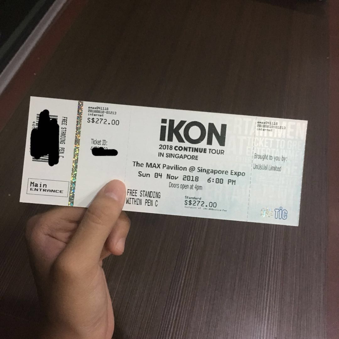 ikon concert ticket, Tickets  Vouchers, Event Tickets on Carousell