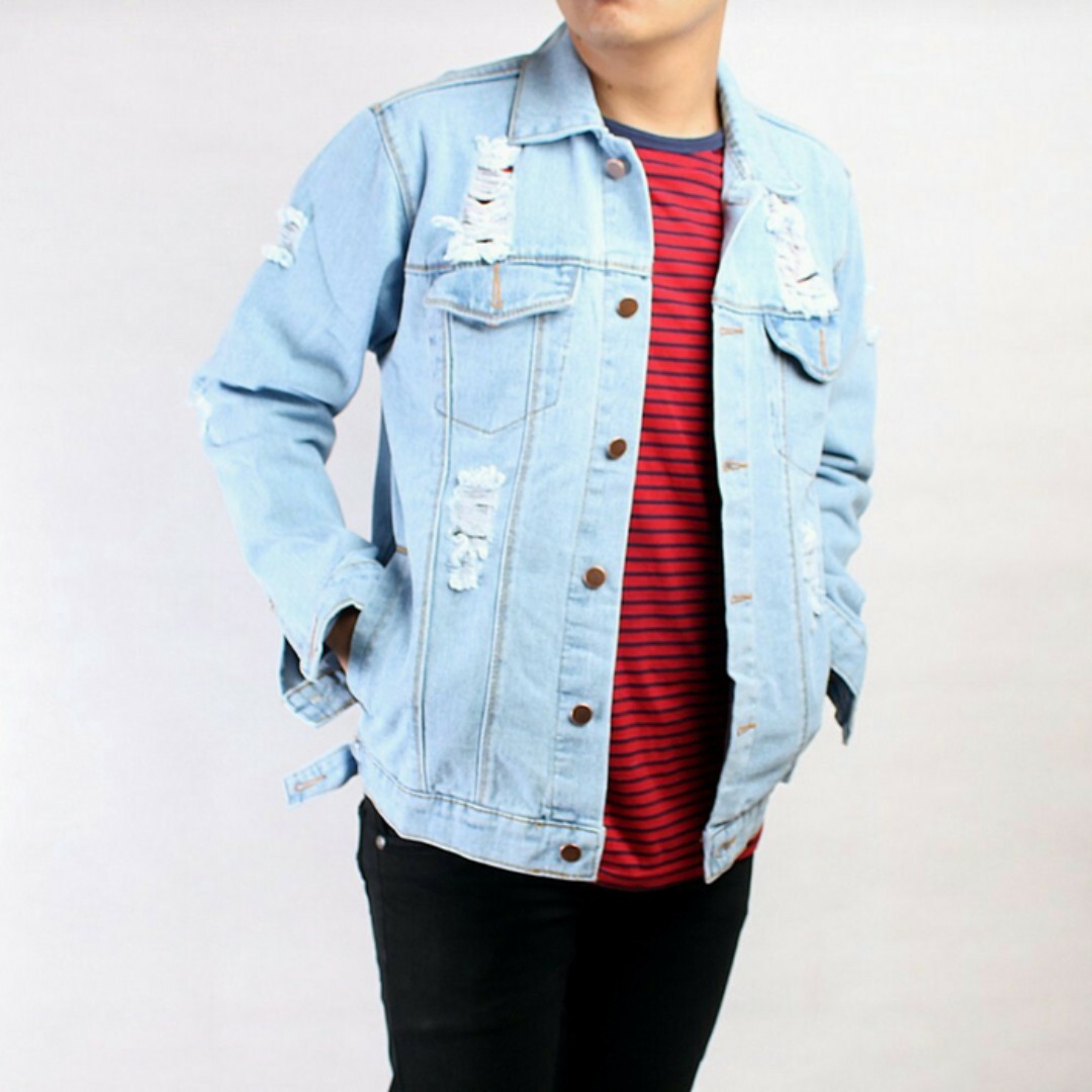 620+ Model Jaket Levis Warna Biru HD