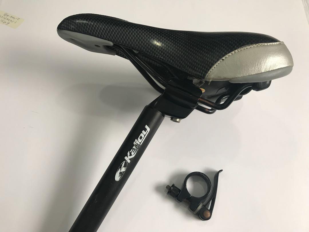 Kalloy bicycle saddle post and seat, Sports Equipment, Bicycles & Parts