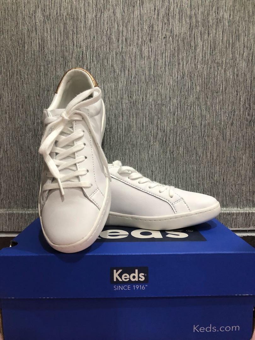 keds ace leather rose gold
