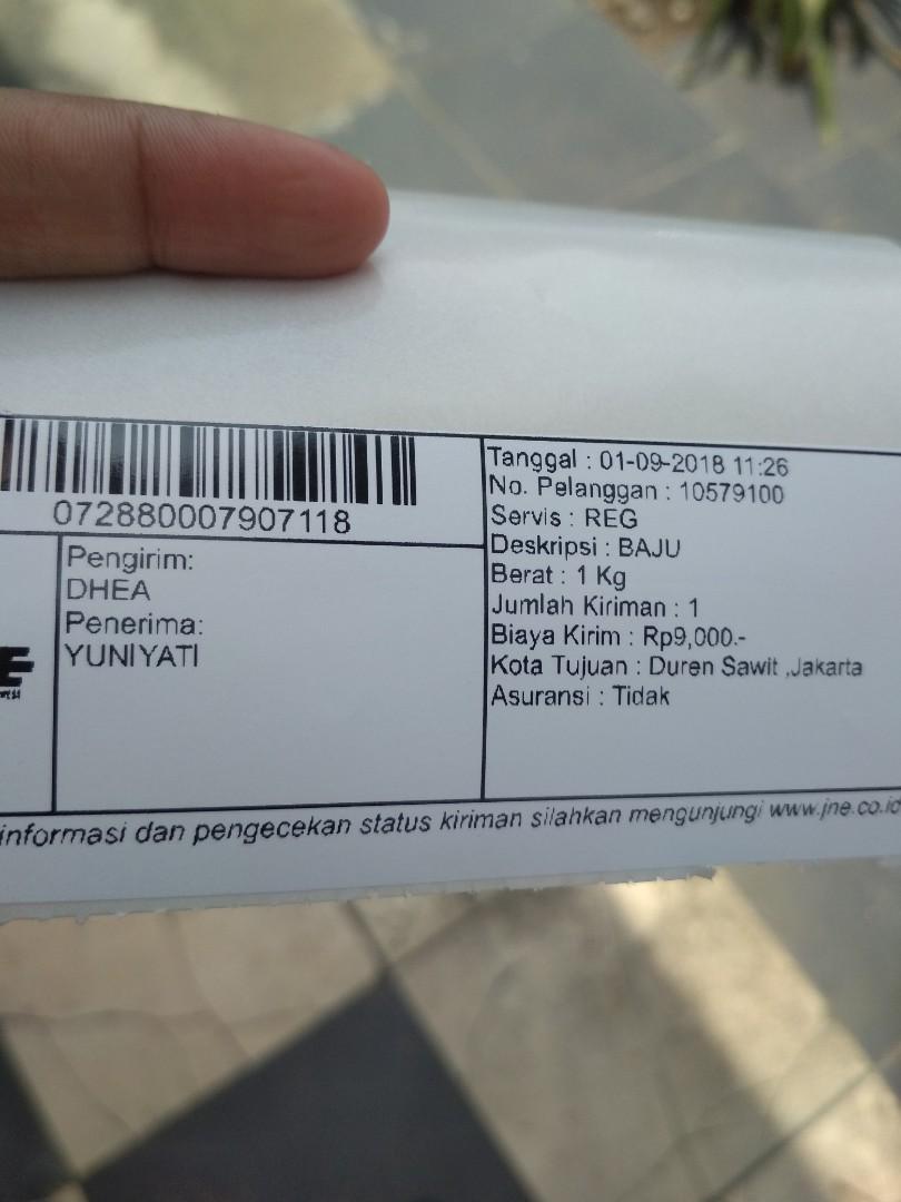 Kumpulan Pengiriman Resi Jne Diprelovedku Fesyen Wanita Pakaian